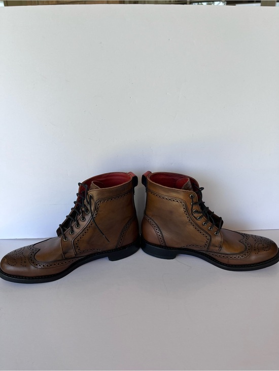 Allen Edmonds Dalton Wing Tip Leather Boots Bourbon main image 5